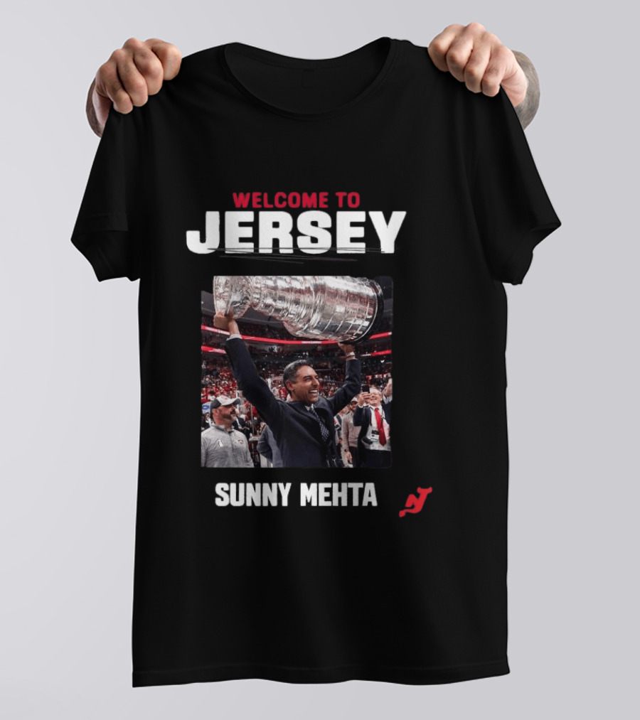 Welcome To Jersey New Jersey Devils Sunny Mehta Stanley Cup T-Shirt