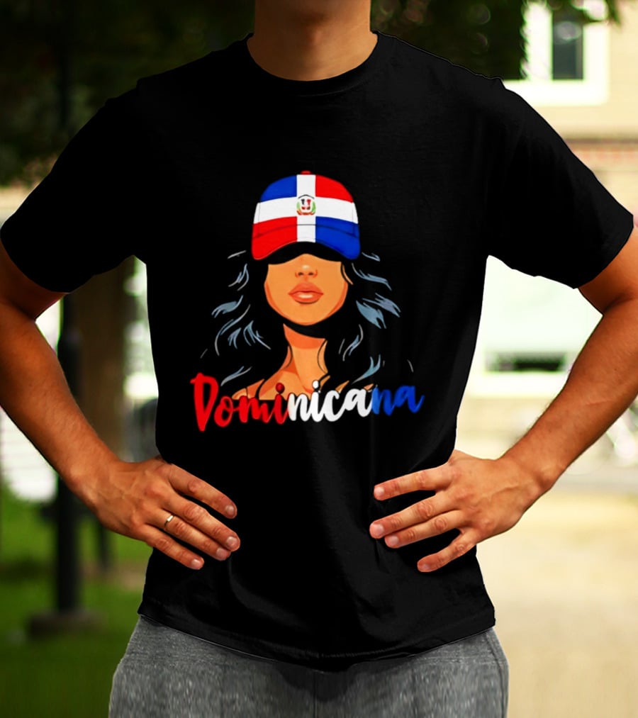 Dominicana Pride Dominican Republic Flag Latina Woman Hat T-Shirt