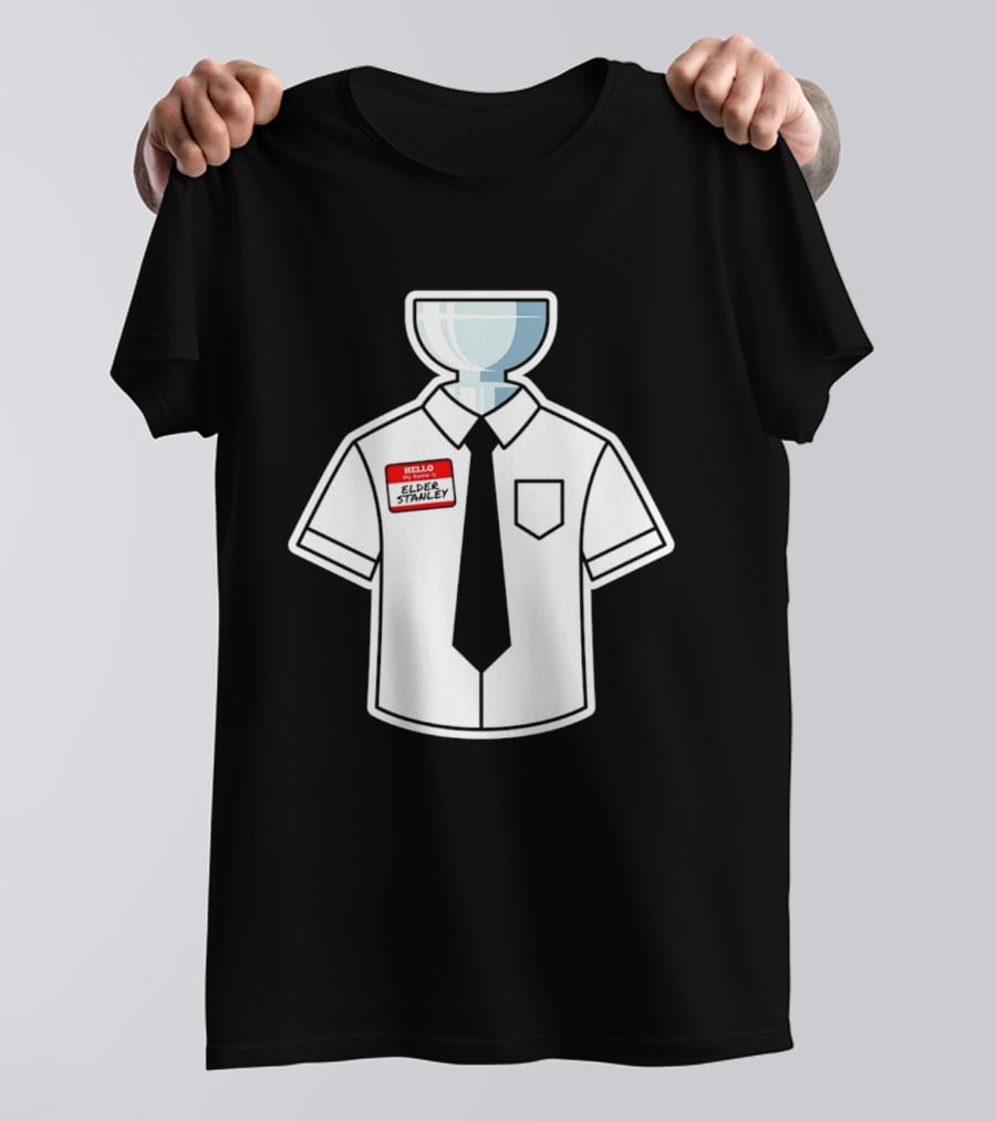 Elder Stanley Cup NHL 2026 Trophy Hello My Name Is Sticker T-Shirt