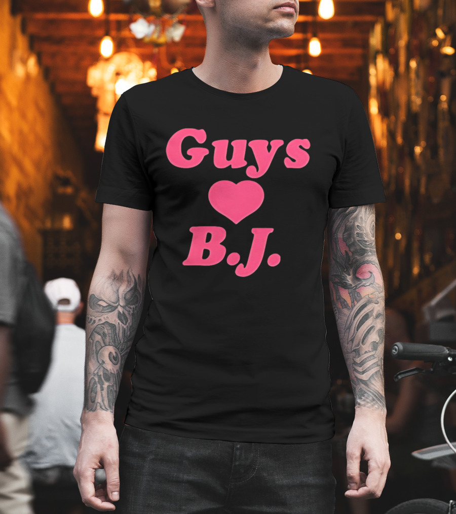 Guys Heart B.J. Pink T-Shirt