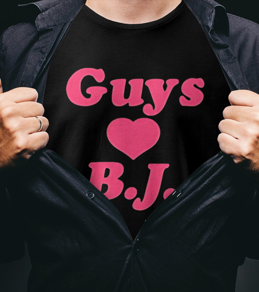 Guys Heart B.J. Pink T-Shirt