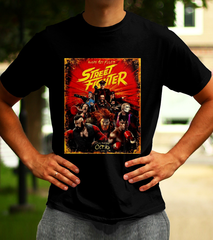 Ready Set Fight Street Fighter 2026 Movie Release October 16 T-Shirt