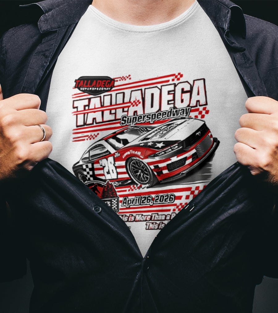 Talladega Superspeedway 2026 Jack Links 500 April Event Racing 28 Car T-Shirt