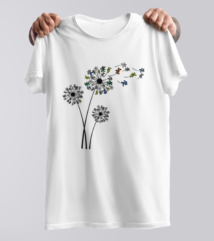 Grateful Dead Bobby Weir Everywhere Dancing Bears Dandelion T-Shirt