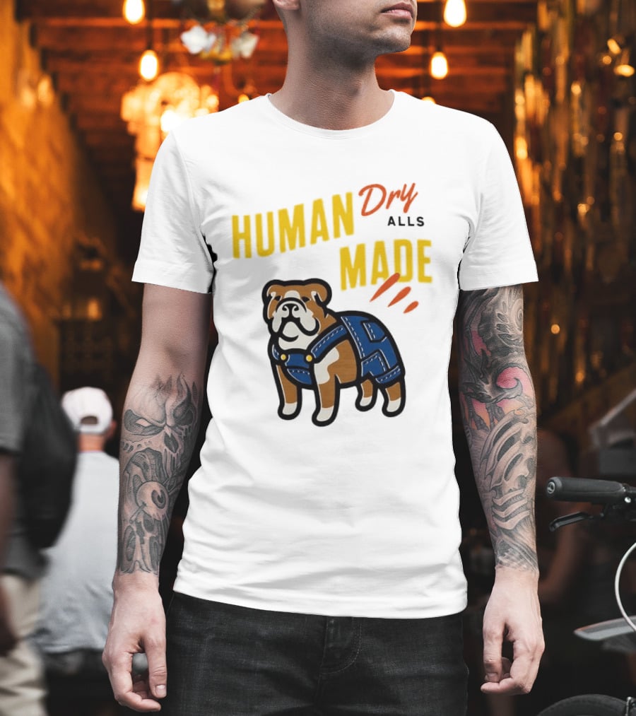 Human Made Dry Alls Bulldog In Overalls T-Shirt