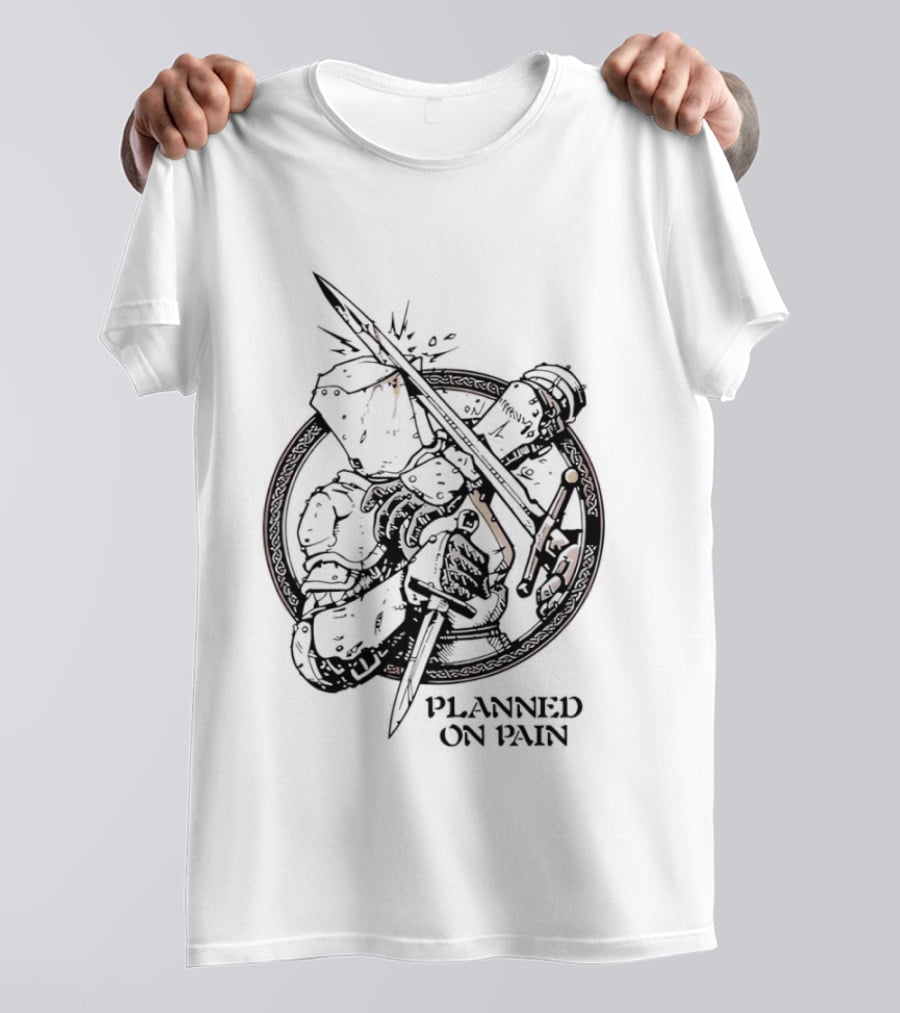 Lady Knight Planned On Pain Warrior Aesthetic T-Shirt