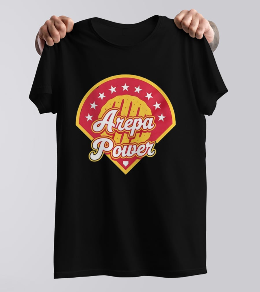 Arepa Power Honor Venezuelan MLB Players Red Baseball T-Shirt