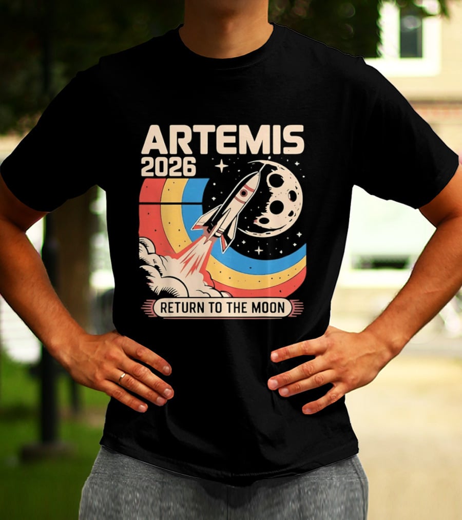 Artemis 2026 Rocket Launch Return To The Moon T-Shirt