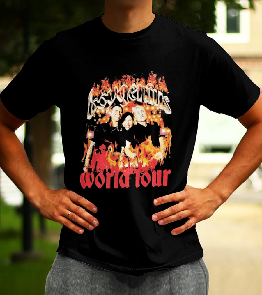 Boygenius World Tour Flaming Portraits T-Shirt