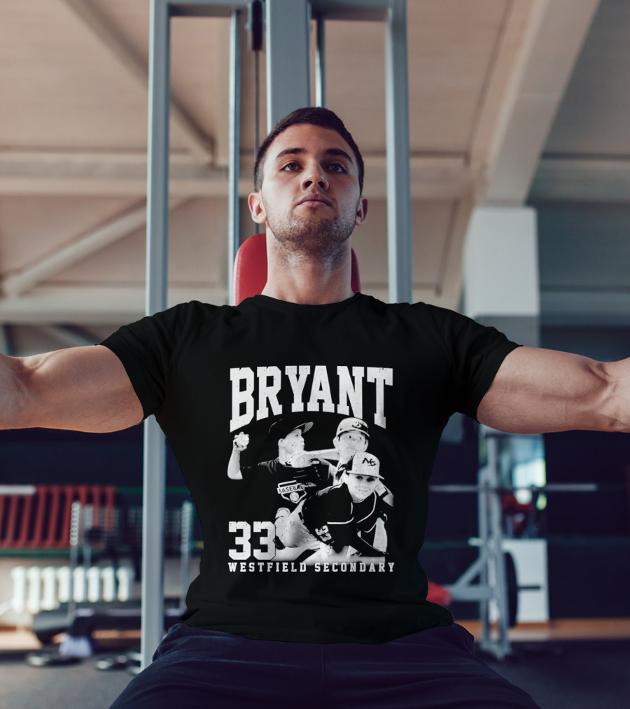 Bryant 33 Westfield Secondary Baseball Player T-Shirt