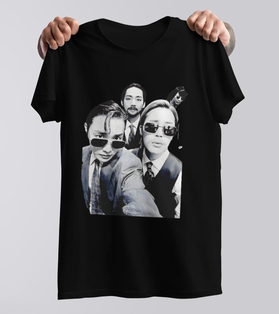BTS Arirang World Tour Kpop Band Retro Suit Sunglasses T-Shirt