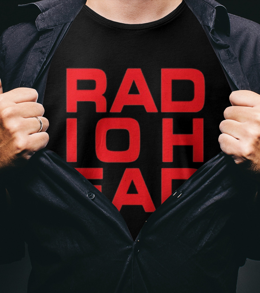 Radiohead BK 25 Bassic Red Text Block T-Shirt