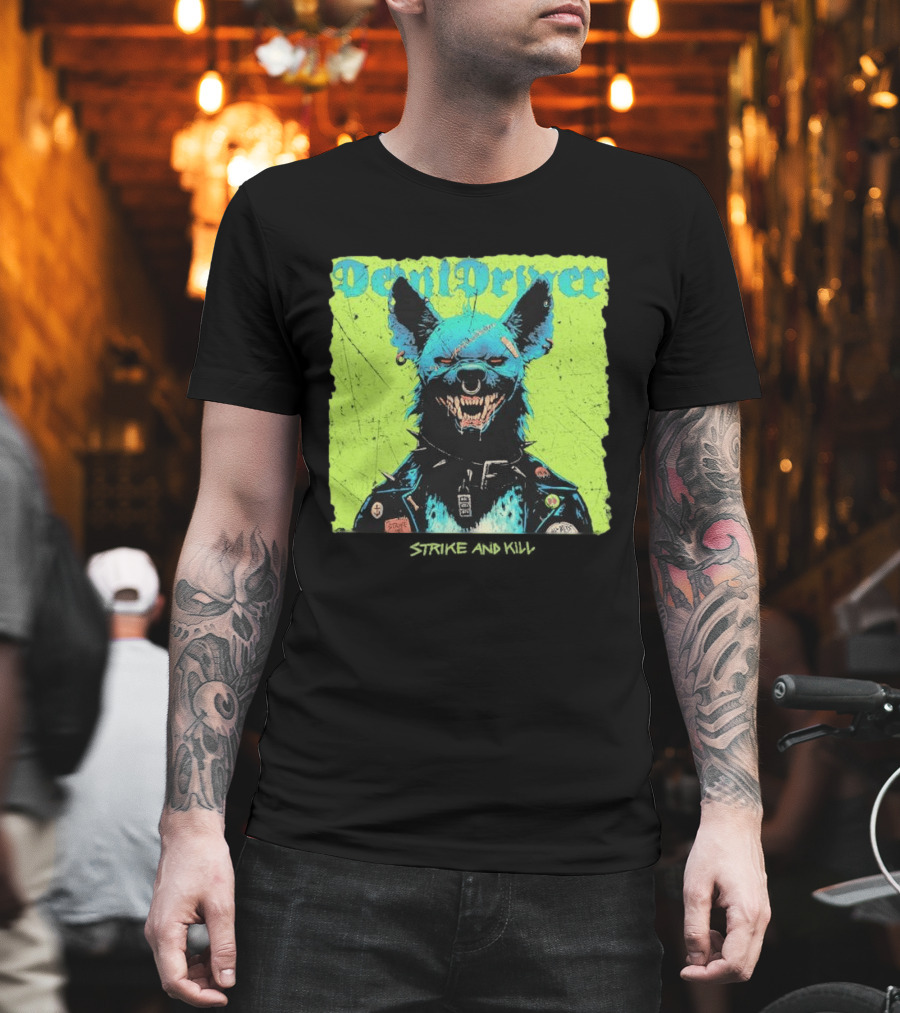DevilDriver 2026 Strike And Kill Blue Canine With Punk Jacket T-Shirt