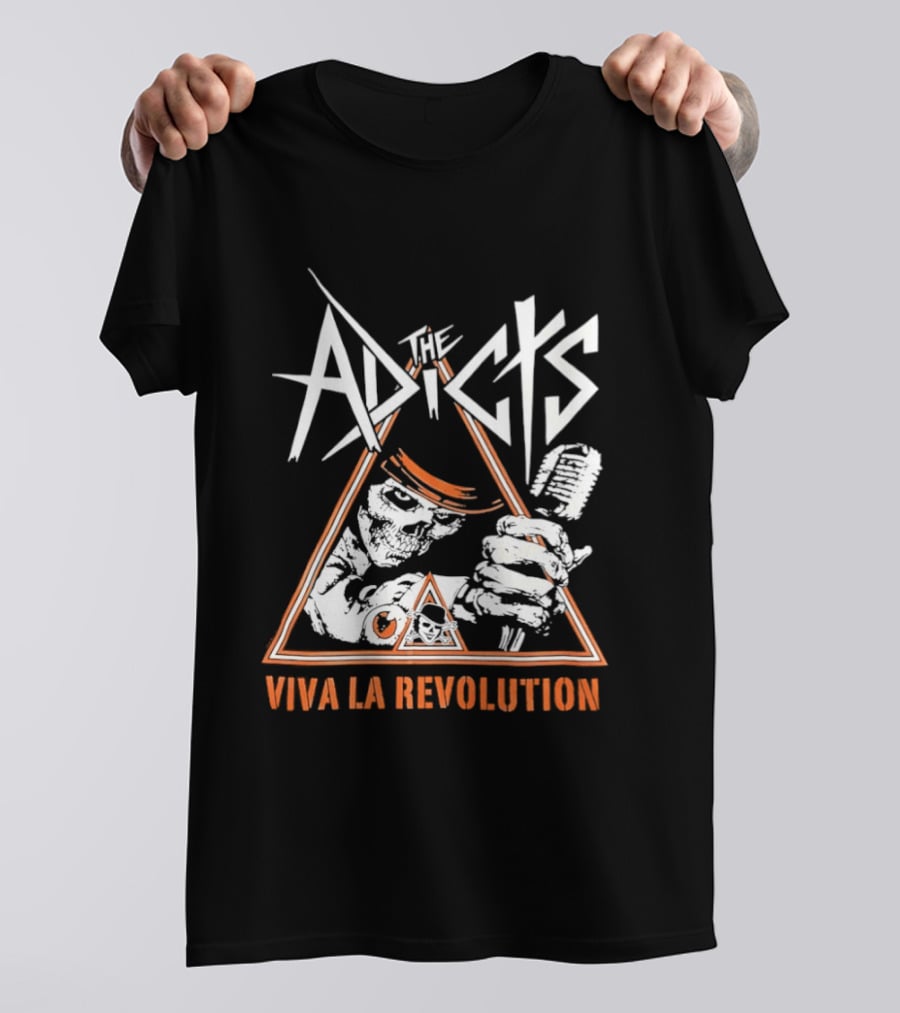 The Adicts Skeleton Viva La Revolution T-Shirt