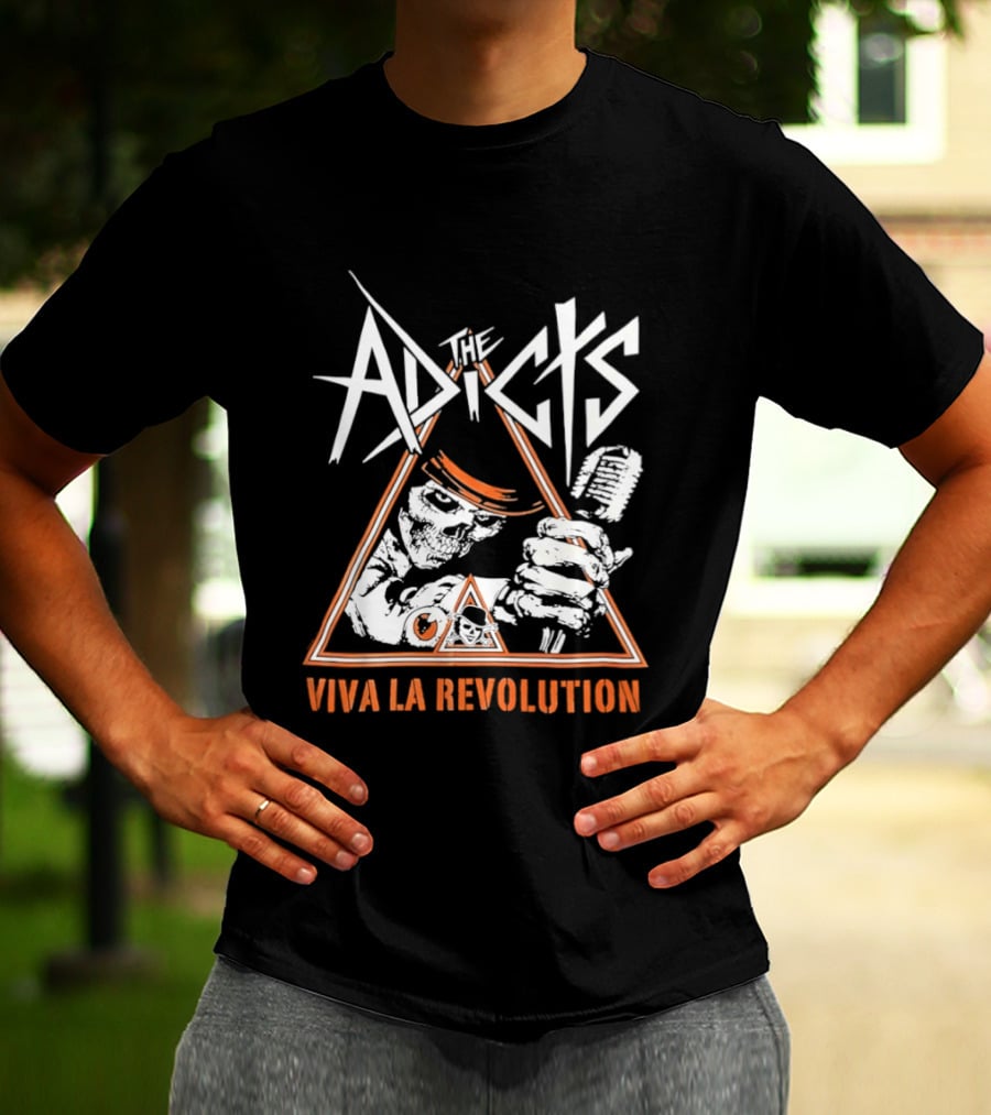 The Adicts Skeleton Viva La Revolution T-Shirt