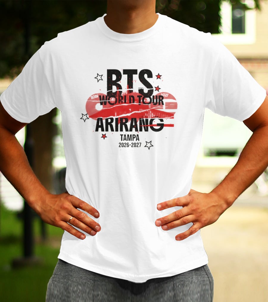 BTS World Tour Arirang Tampa 2026 2027 Concert Event T-Shirt