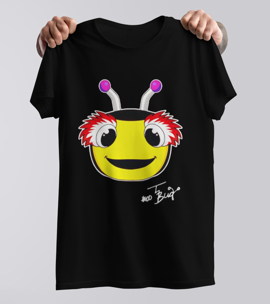 Tampa Bay Lightning Thunderbug Mascot Yellow Face Cartoon T-Shirt