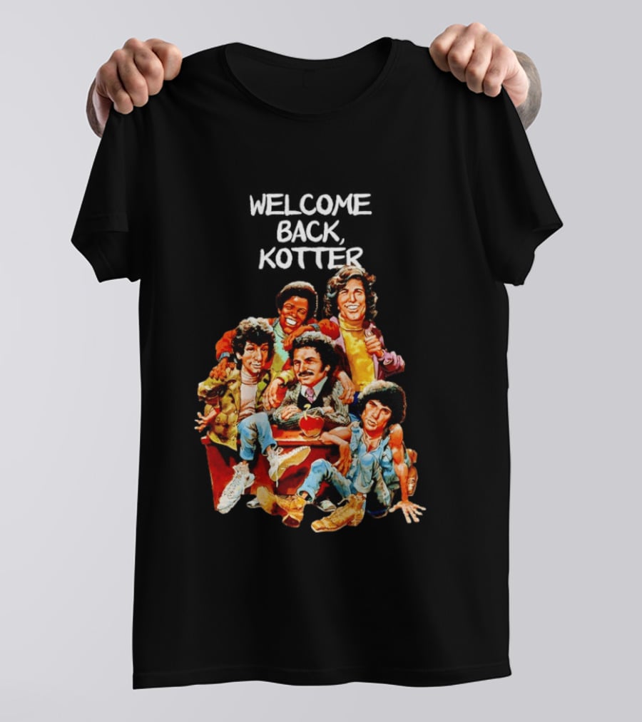 Welcome Back Kotter 1970s Sitcom Cartoon Characters T-Shirt