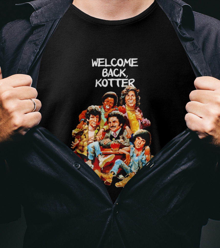 Welcome Back Kotter 1970s Sitcom Cartoon Characters T-Shirt