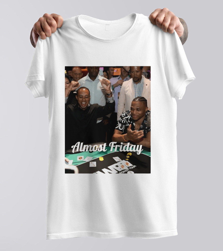 Tiger Woods World Poker Tour Almost Friday Celebration T-Shirt