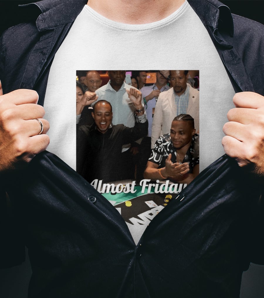 Tiger Woods World Poker Tour Almost Friday Celebration T-Shirt
