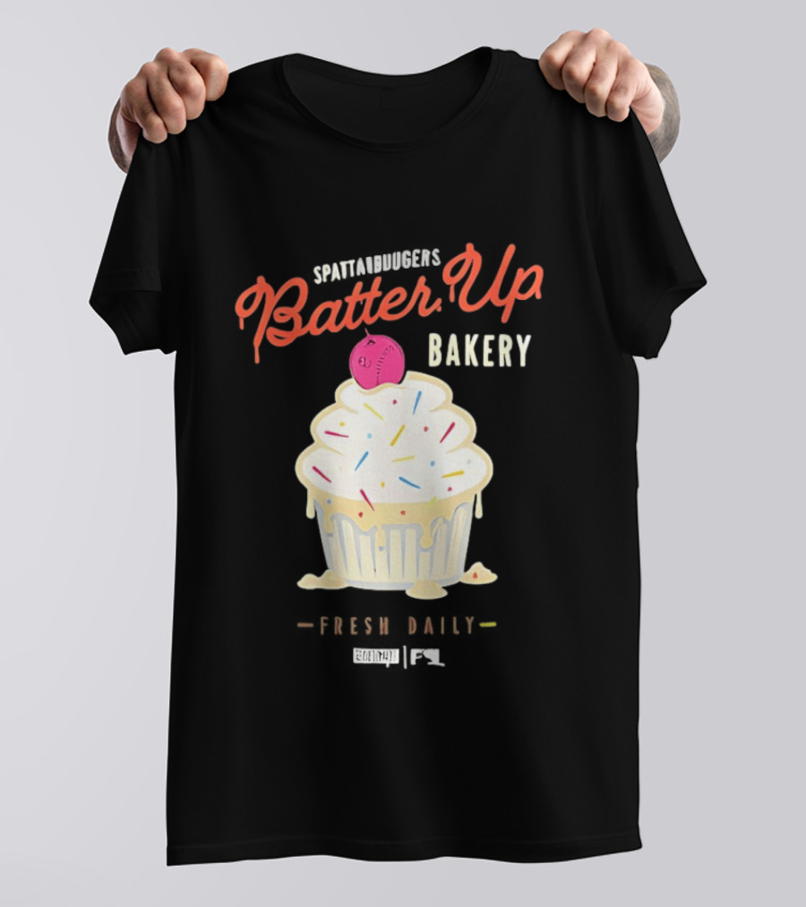 Batter Up Bakery Fresh Daily Cupcake Baseball T-Shirt