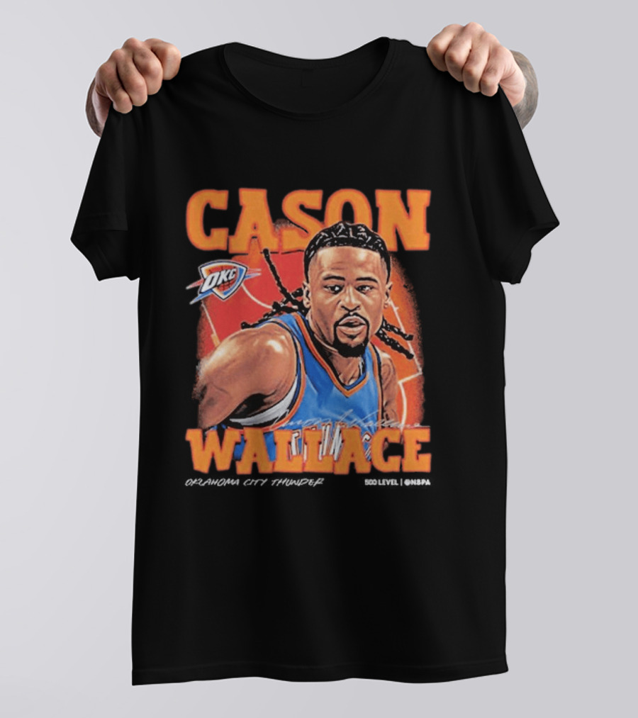 Cason Wallace OKC Thunder NBA Basketball Player T-Shirt