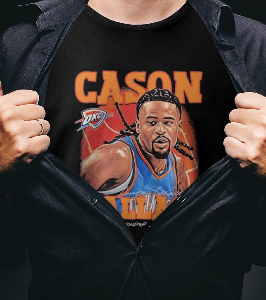 Cason Wallace OKC Thunder NBA Basketball Player T-Shirt