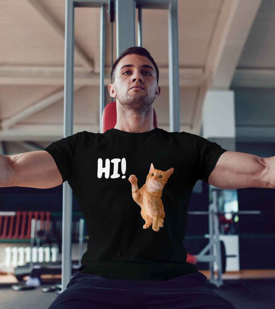 Cat Dandy Hi Paw Wave T-Shirt