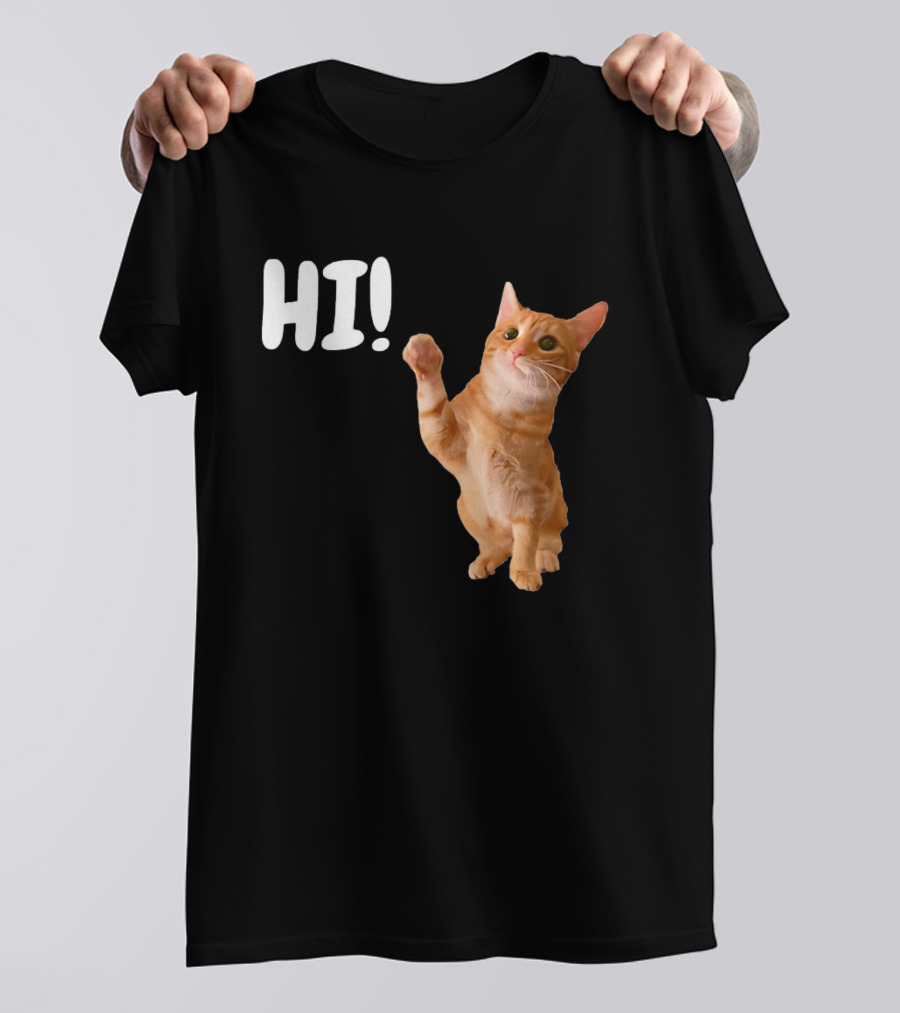 Cat Dandy Hi Paw Wave T-Shirt
