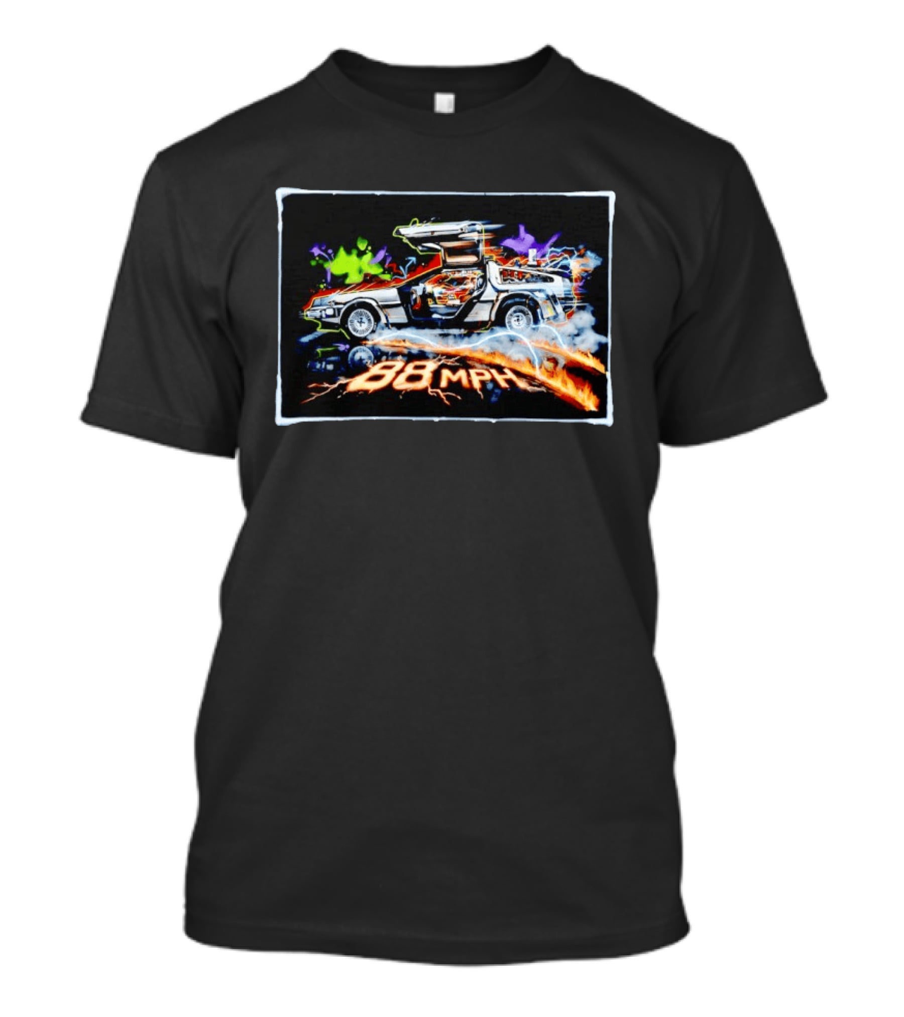Back To The Future DeLorean DMC 12 88 MPH Iconic Movie Car T-Shirt