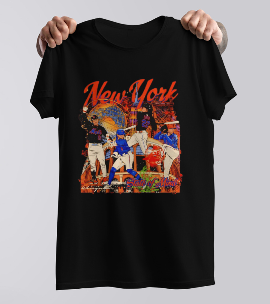 New York Mets Francisco Lindor Pete Alonso 16 12 State Of Mind T-Shirt