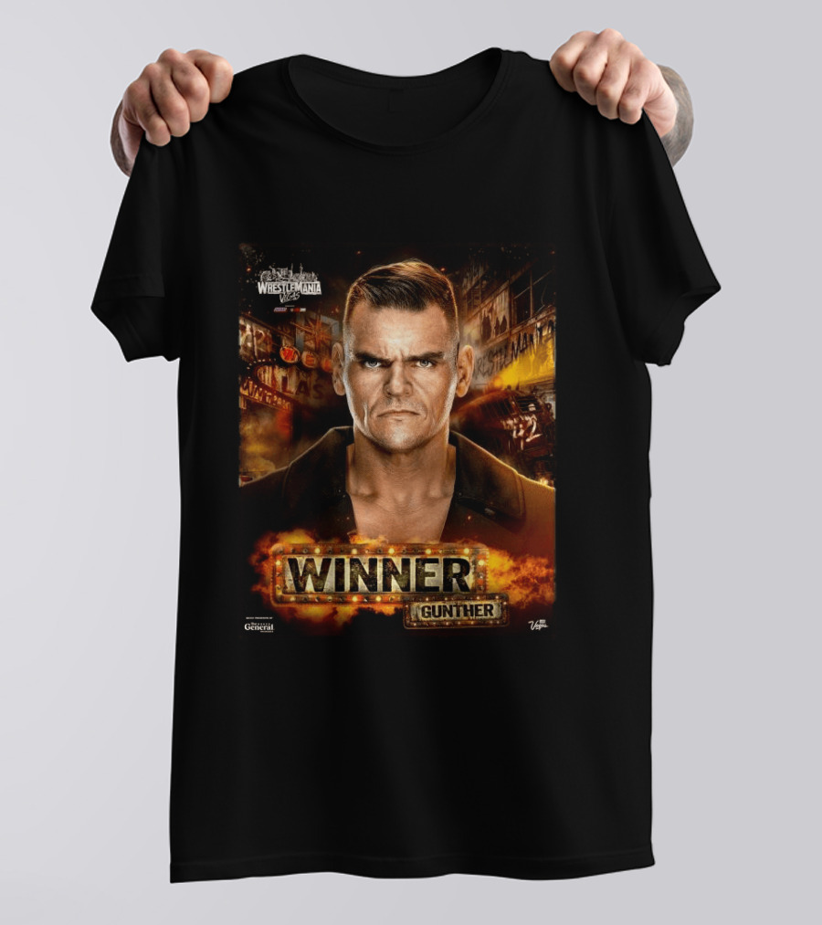 WWE WrestleMania 42 Winner Gunther Las Vegas 2026 T-Shirt