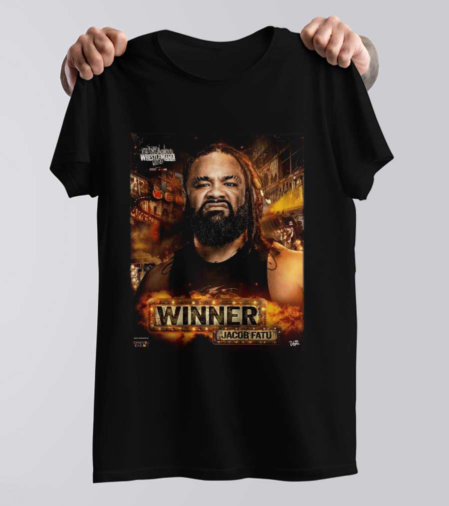 WrestleMania 42 Winner Jacob Fatu WWE 2026 Las Vegas T-Shirt