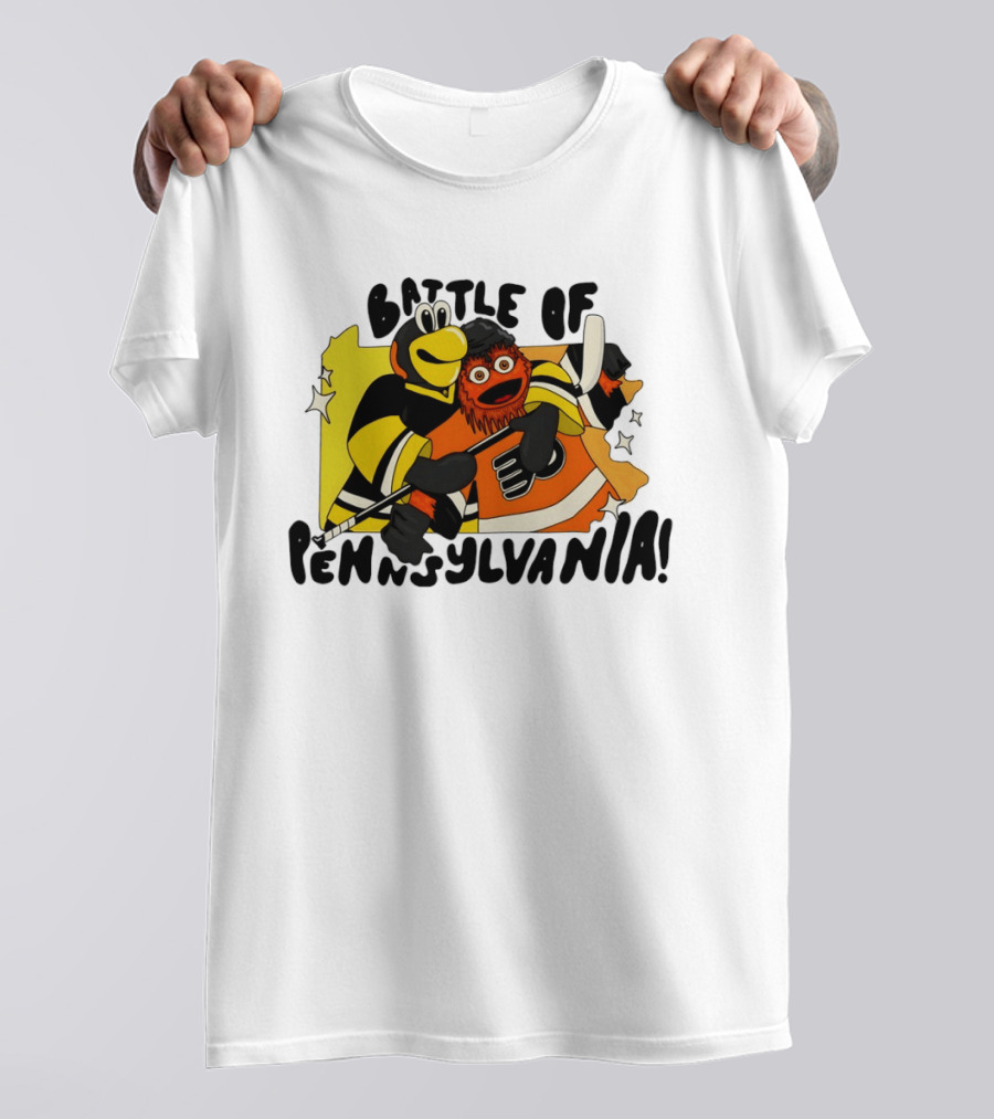 Pittsburgh Penguins Philadelphia Flyers Battle Of Pennsylvania Hug T-Shirt