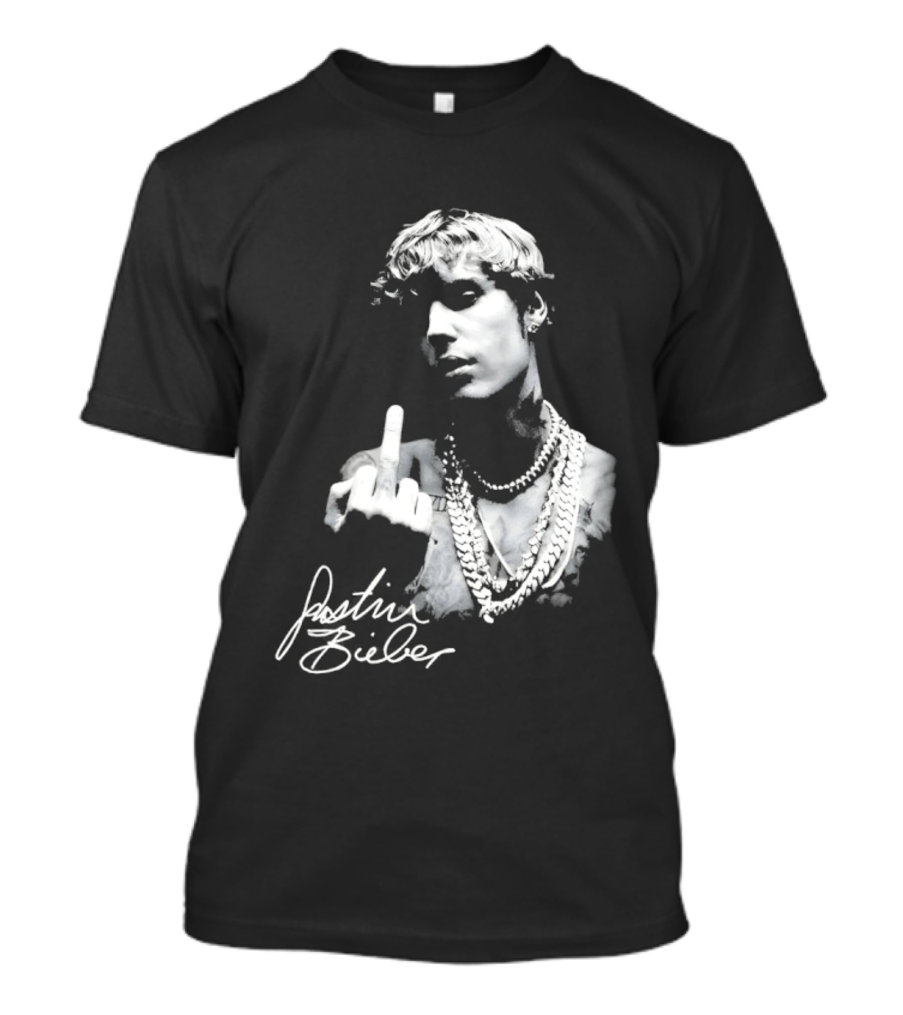 Justin Bieber Middle Finger Gesture T-Shirt