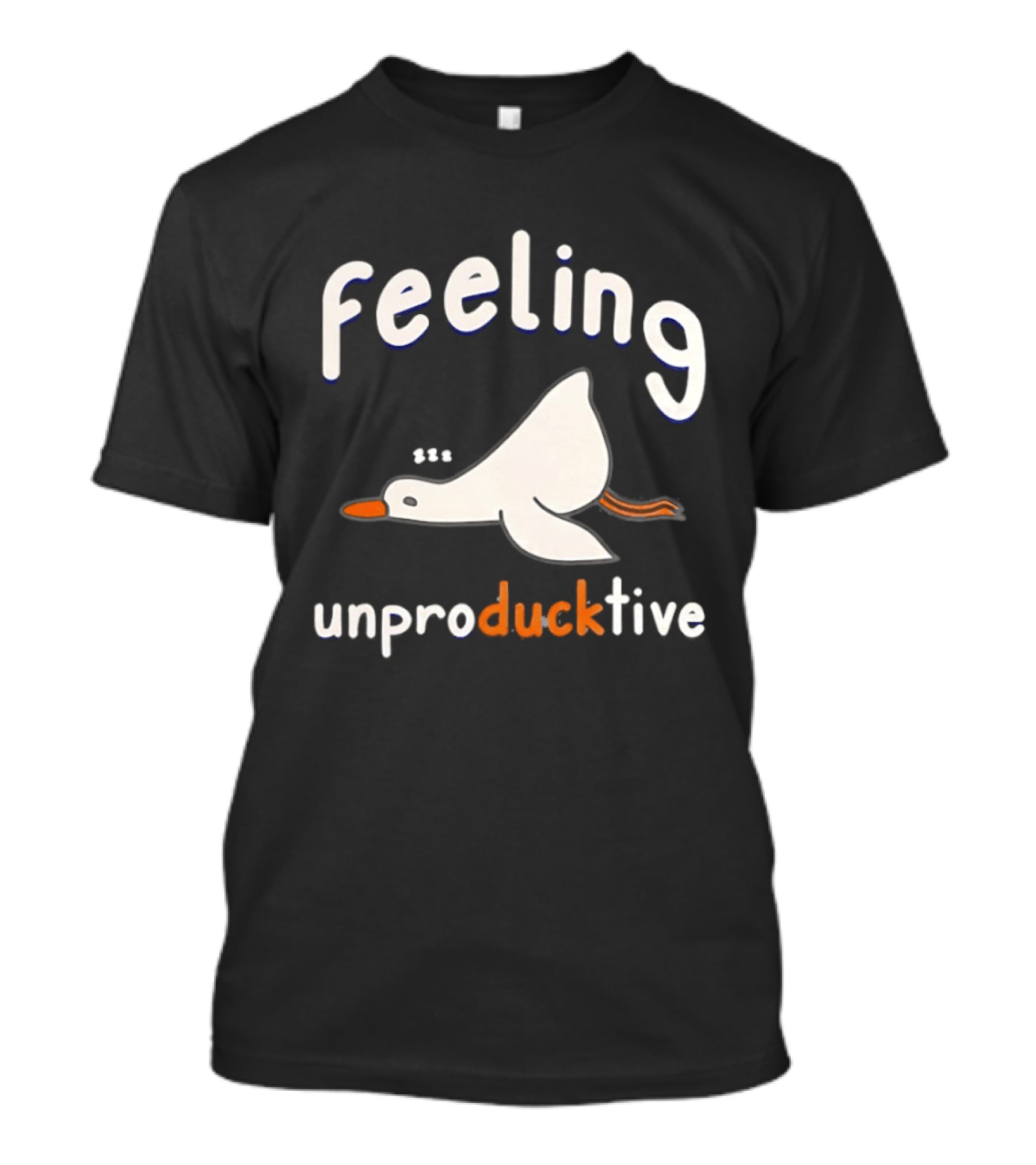 Feeling UnproDUCKtive Funny Sleeping Duck T-Shirt
