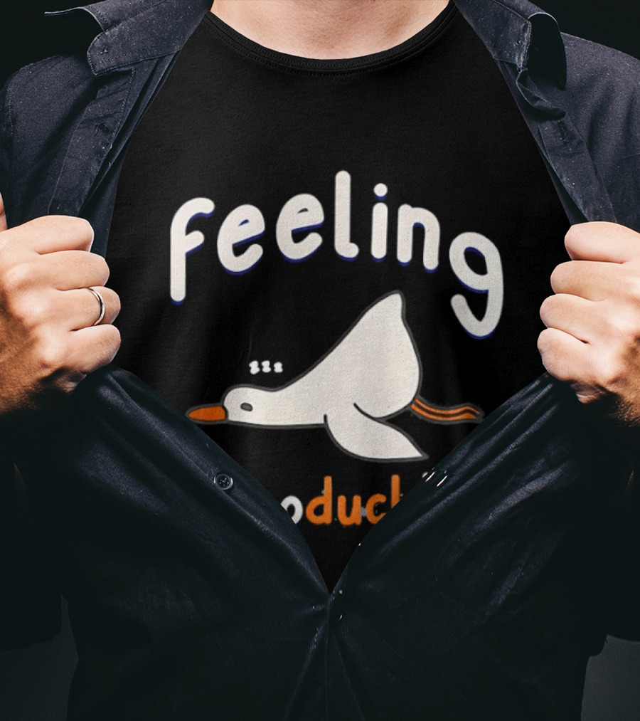 Feeling UnproDUCKtive Funny Sleeping Duck T-Shirt