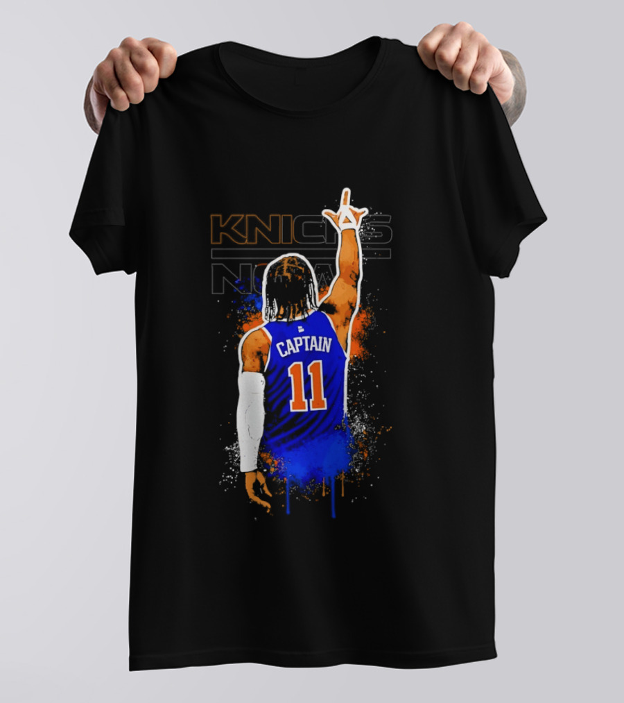 Knicks Captain Number 11 Jalen Brunson New York T-Shirt