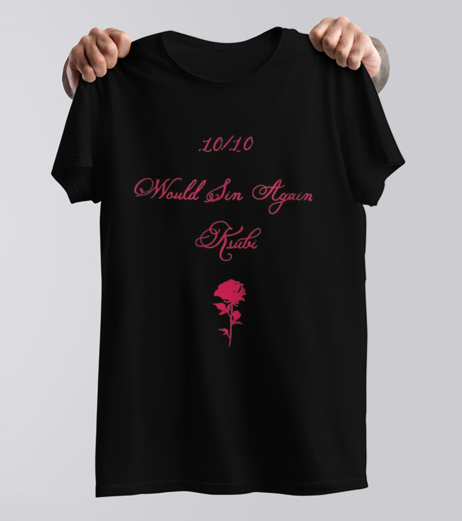 4010 Would Sin Again Ksubi Rose T-Shirt