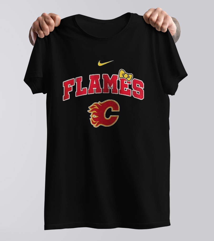 Calgary Flames Hello Kitty Collaboration Fan T-Shirt
