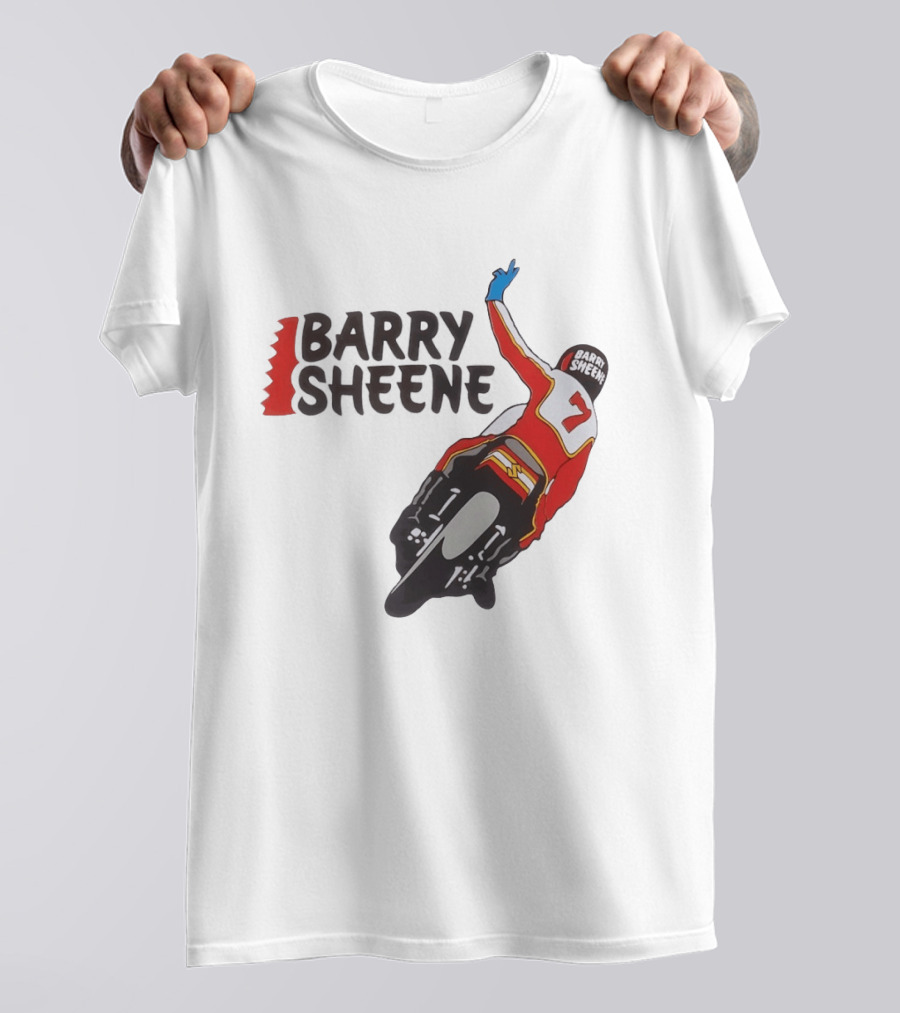Barry Sheene Racing Number 7 Vintage Motorcycle Racer T-Shirt