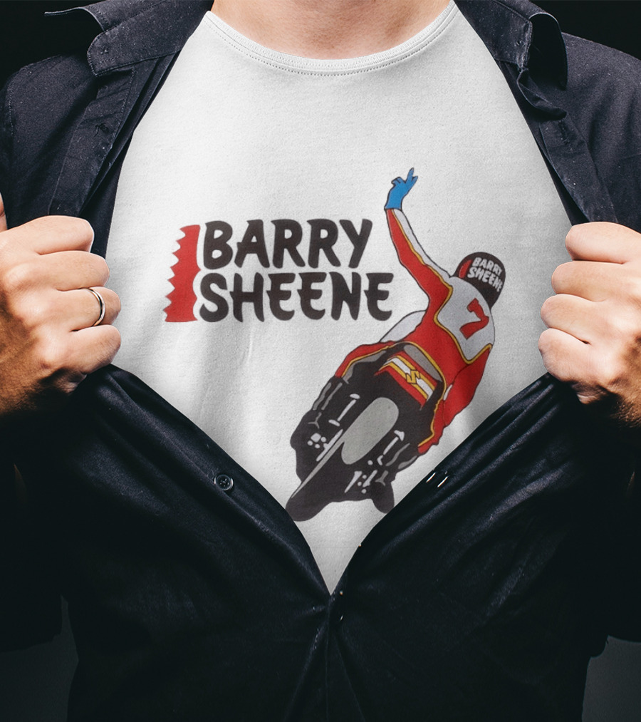 Barry Sheene Racing Number 7 Vintage Motorcycle Racer T-Shirt