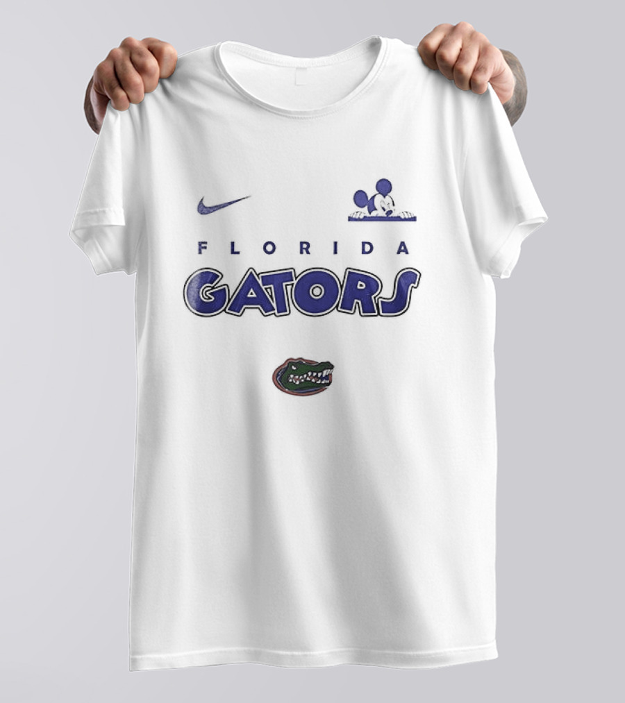 Nike Florida Gators Mickey Mouse Ears Game On T-Shirt