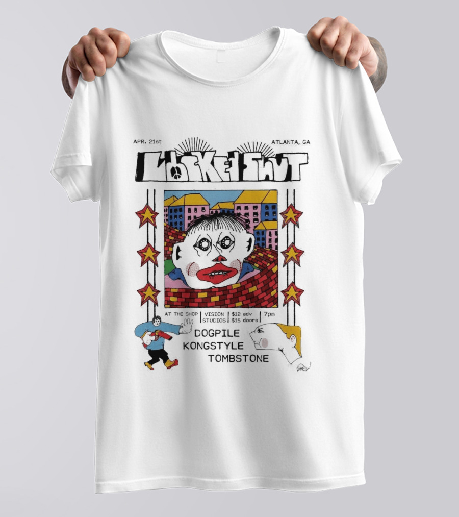LOCKED SHUT Atlanta Apr 21 2026 DooPee Koncyste Tombstone Tour T-Shirt