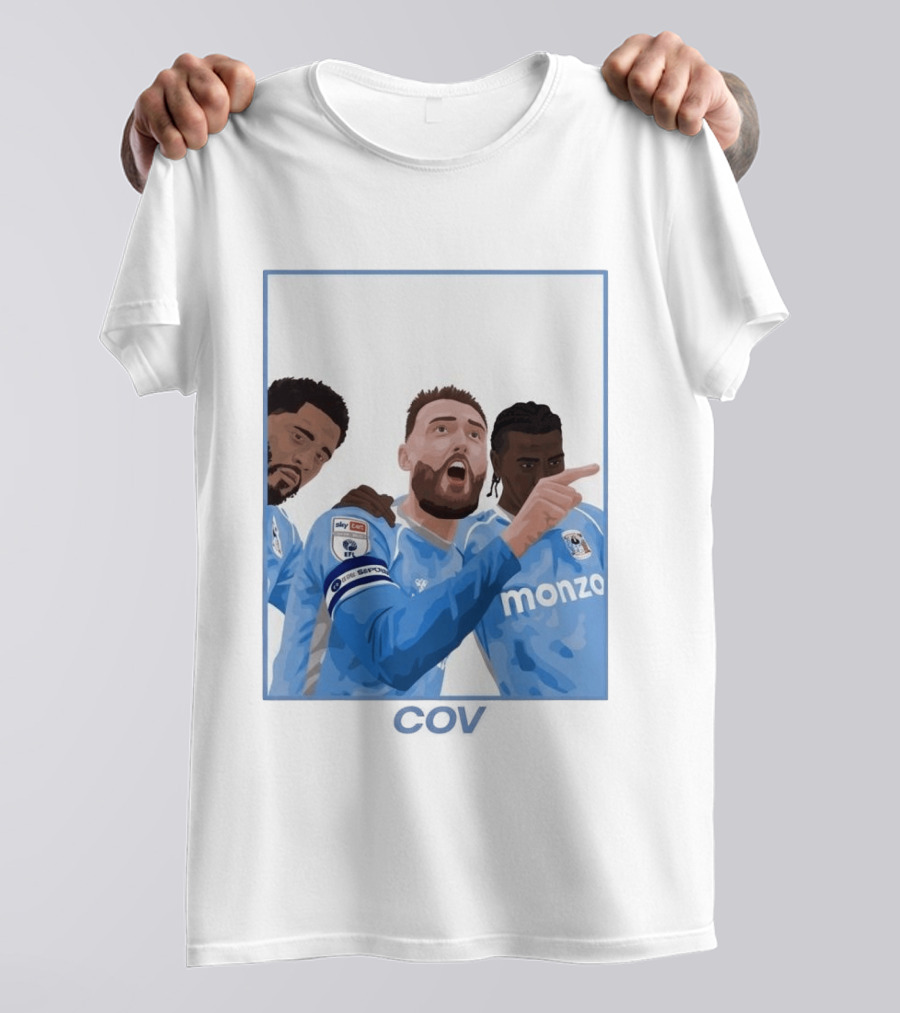 Matt Grimes Coventry City FC Sky Bet EFL Championship Promotion Monza Sponsorship T-Shirt