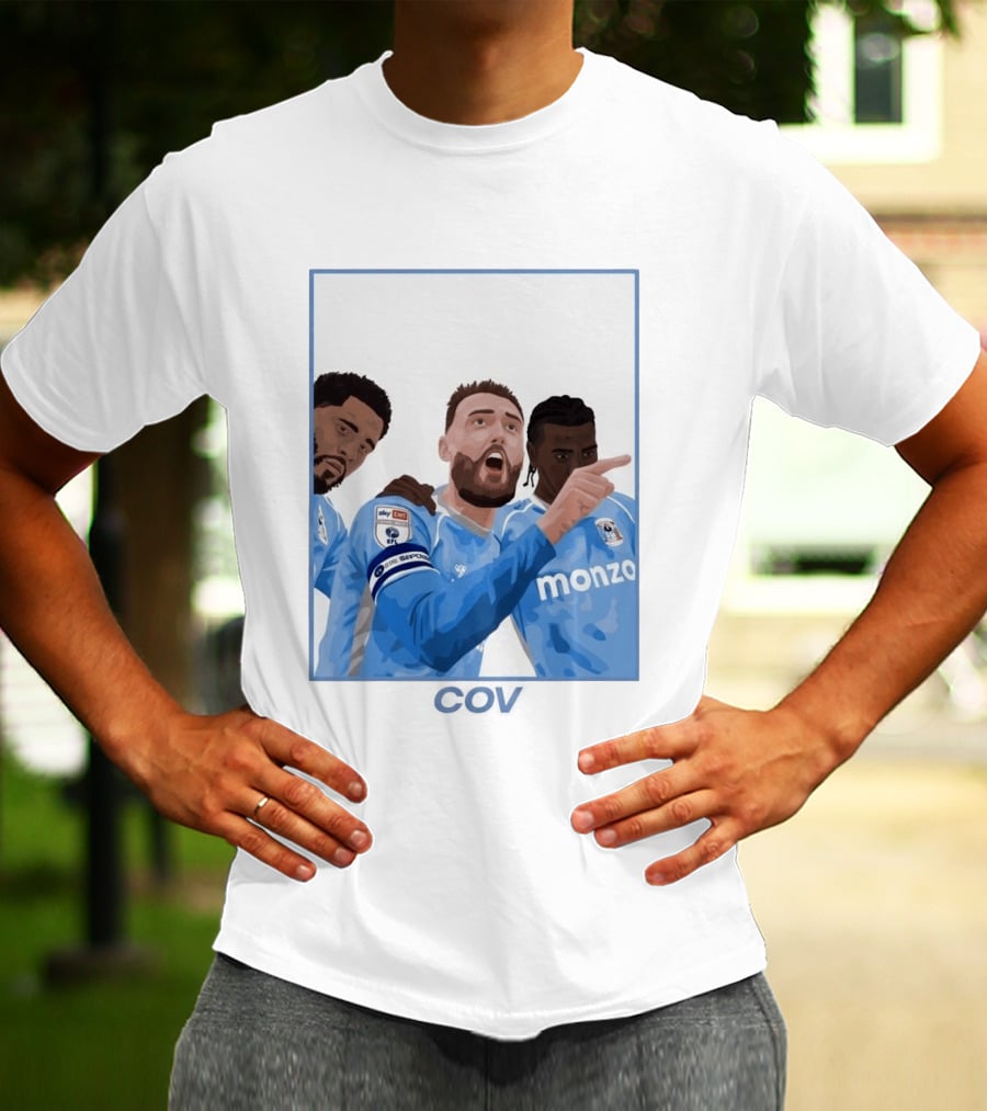 Matt Grimes Coventry City FC Sky Bet EFL Championship Promotion Monza Sponsorship T-Shirt