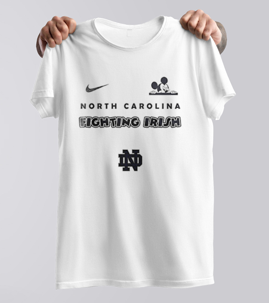 Nike North Carolina Mickey Mouse UNC ND T-Shirt