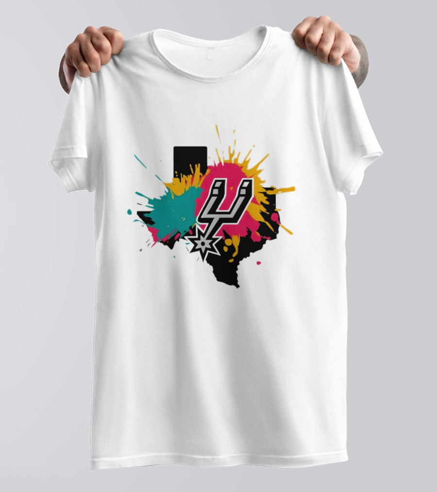 San Antonio Spurs Texas Colors Black NBA Basketball 2026 T-Shirt