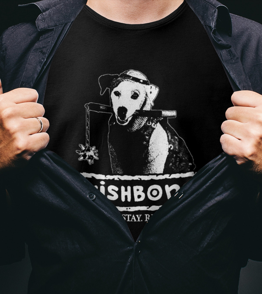 Wishbone Sit Stay Read Dog 1990 T-Shirt